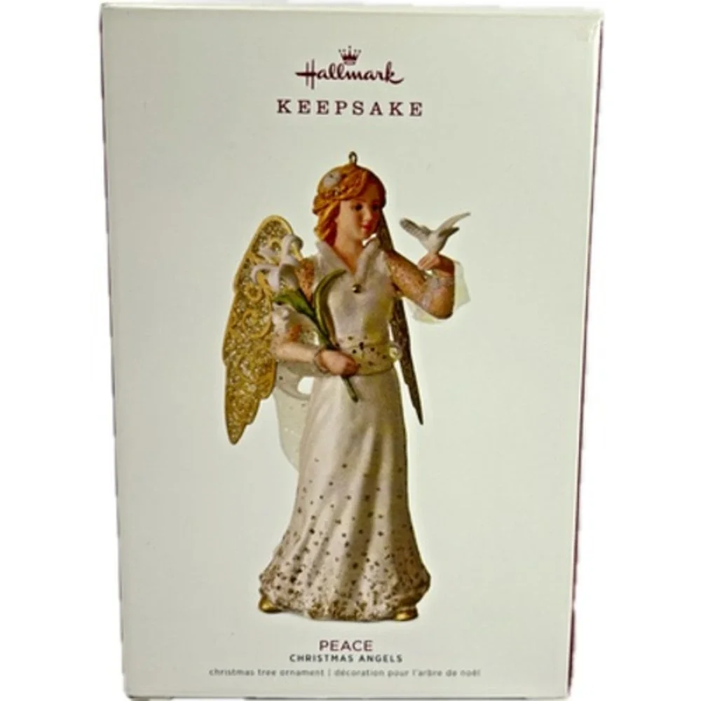 Hallmark PEACE Christmas Angels‎ #1 in Series 2018 Keepsake Ornament with Box